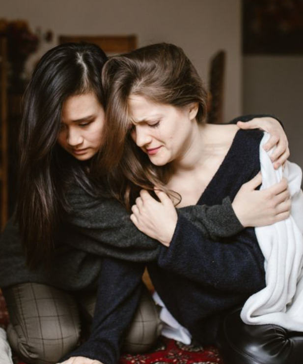 pleurer avec